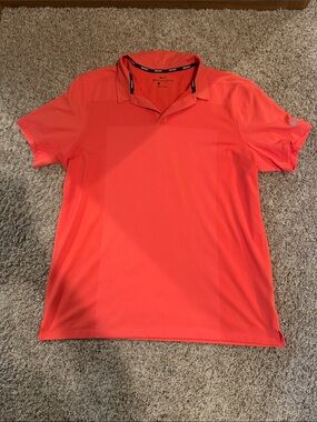 Nike Men’s Bright Coral Short-Sleeve Polo